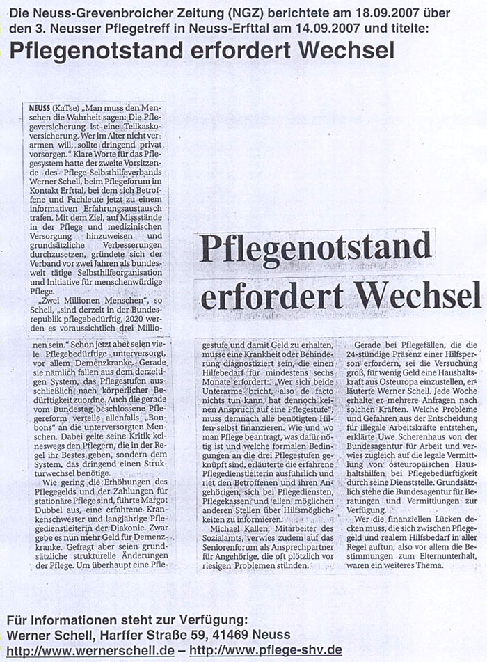 Pflegenotstand